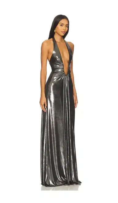 Misha The Jennifer Foil Jersey Dress | Thumbnail 2 Misha The Jennifer Foil Jersey Dress | Thumbnail 2
