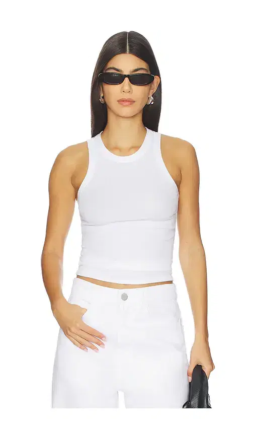 Simple High Neck Tank Top