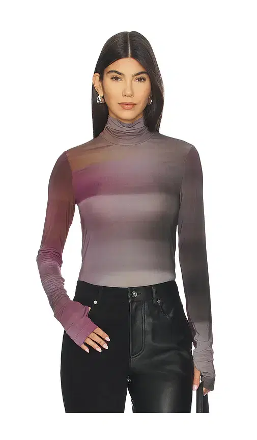Helmut Lang Long Sleeve Turtleneck Top