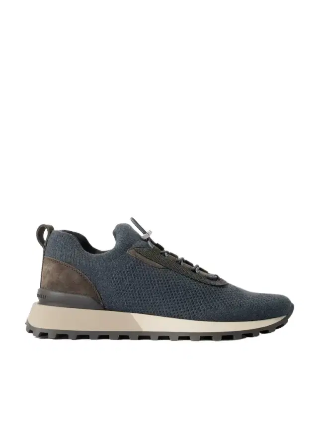 Bead-embellished Suede-trimmed Wool-blend Sneakers