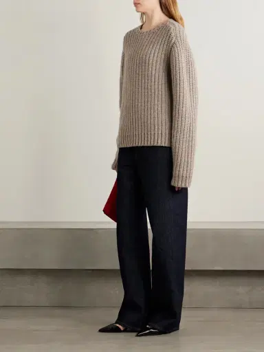 Khaite Natt Ribbed Cashmere Sweater | Thumbnail 2