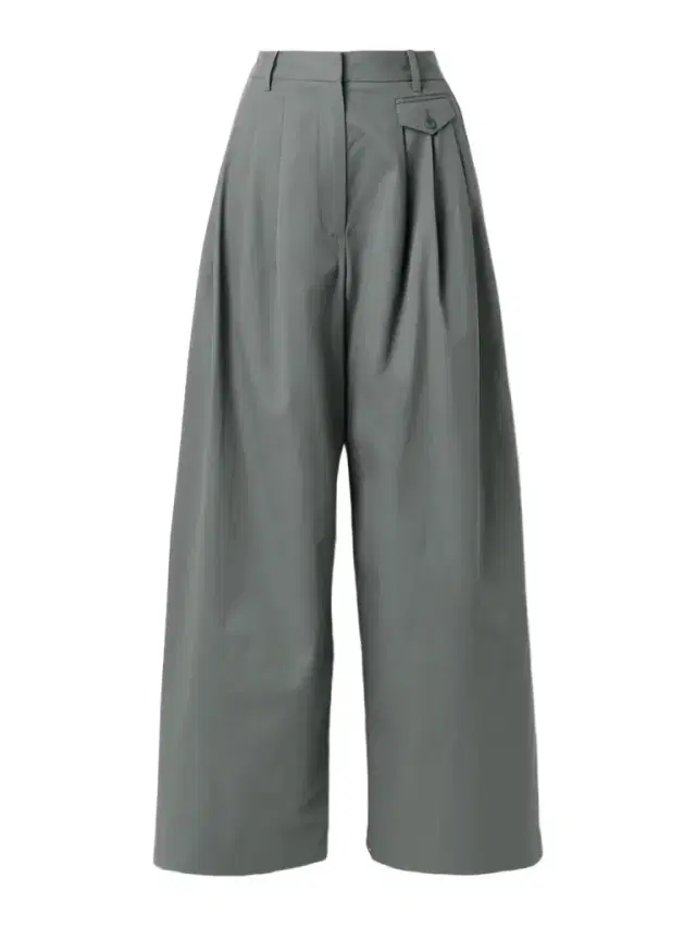 Pleated Cotton-twill Wide-leg Pants