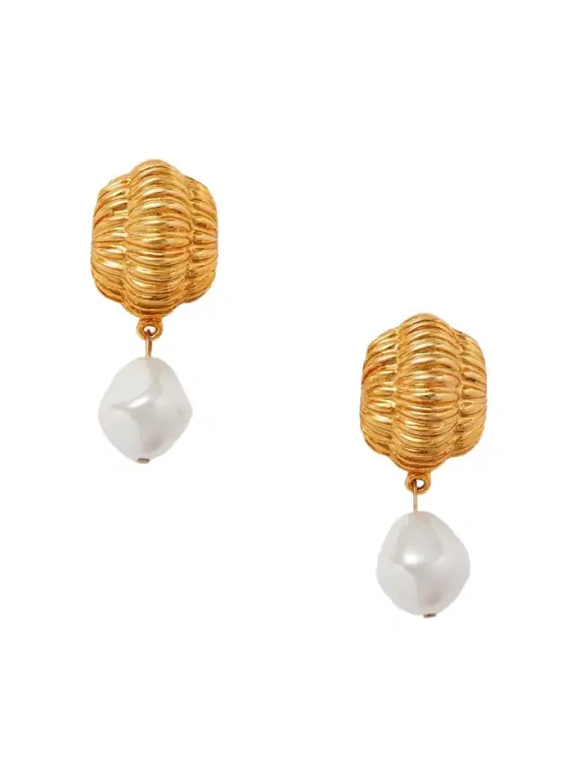 Asha Gold-plated Pearl-like Earrings
