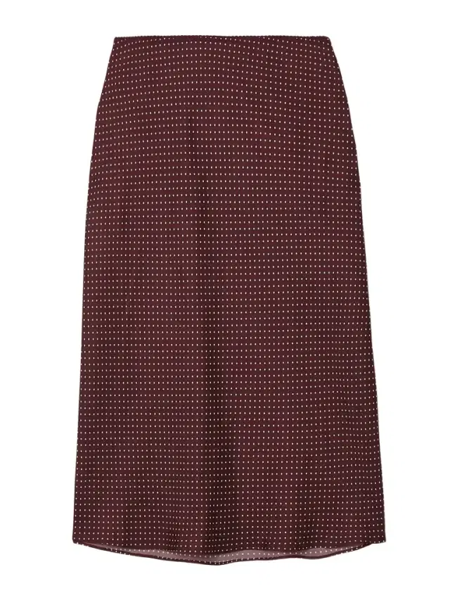Elowette Polka-dot Silk-blend Twill Midi Skirt