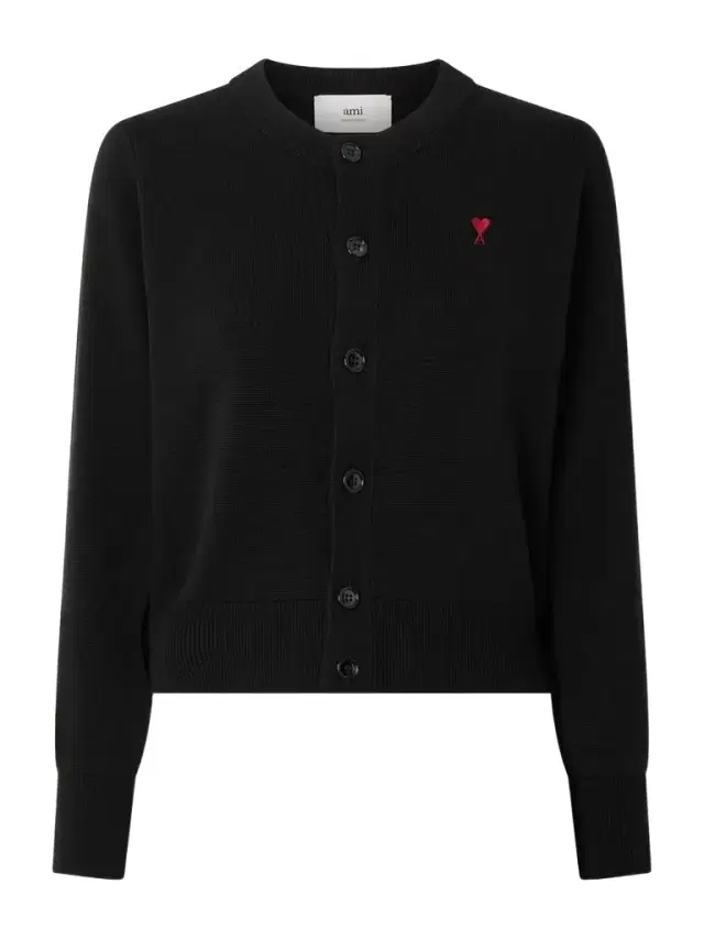 Embroidered Wool Cardigan