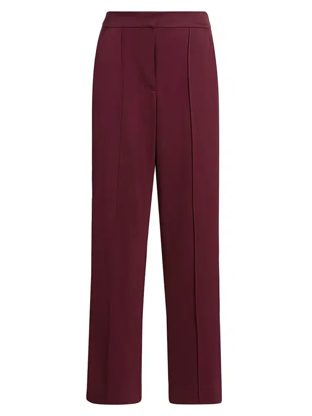 SIMKHAI Women's Kyra Wide-Leg Pants - Cranberry
