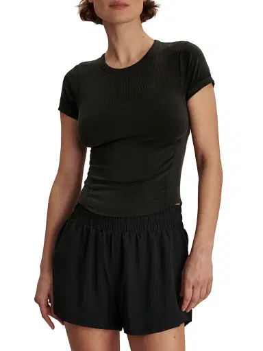 Varley Women's Casper Seamless Crewneck T-Shirt - Black - Size Small | Thumbnail 5 Varley Women's Casper Seamless Crewneck T-Shirt - Black - Size Small | Thumbnail 5