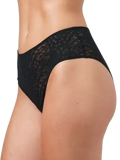 Wolford Women's Animalier Lace Retro Hipster Brief - Black - Size Small | Thumbnail 3