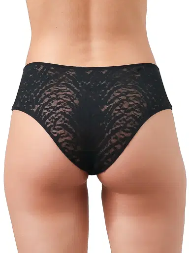 Wolford Women's Animalier Lace Retro Hipster Brief - Black - Size Small | Thumbnail 5