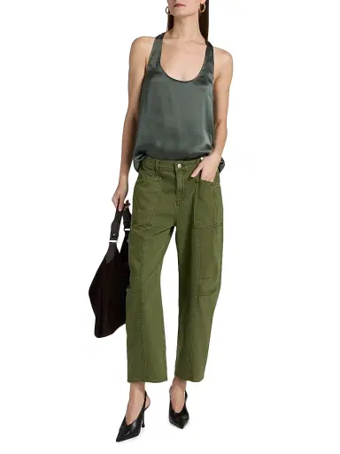 L'AGENCE Women's Cody Rodeo Barrel-Leg Pants - Brigade | Thumbnail 2