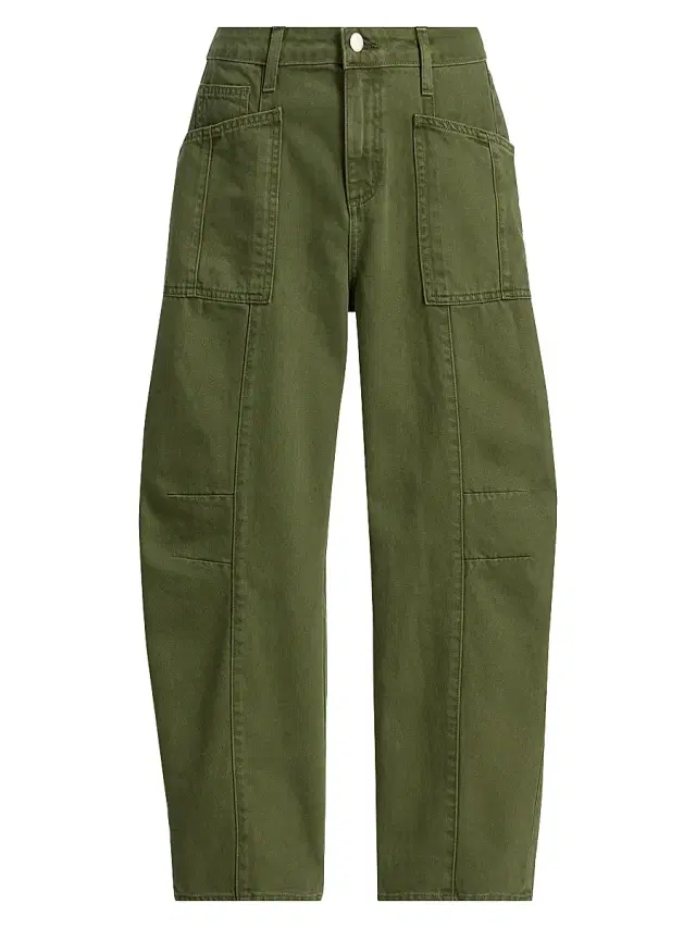 L'AGENCE Women's Cody Rodeo Barrel-Leg Pants - Brigade