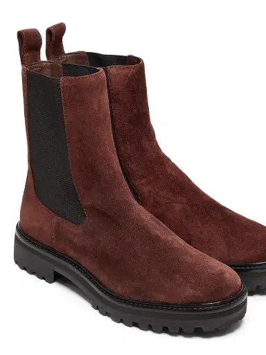 Reformation Women's Katerina Lug Sole Chelsea Boots - Espresso Suede - Size 5.5 | Thumbnail 2 Reformation Women's Katerina Lug Sole Chelsea Boots - Espresso Suede - Size 5.5 | Thumbnail 2