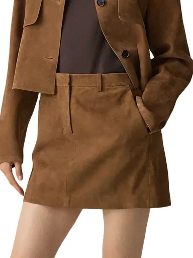Theory Women's Trouser Crepe Miniskirt | Thumbnail 3 Theory Women's Trouser Crepe Miniskirt | Thumbnail 3