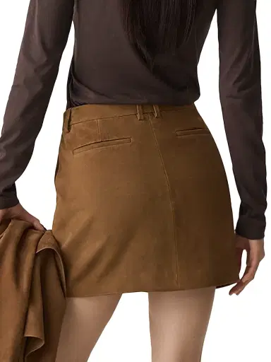 Theory Women's Trouser Crepe Miniskirt | Thumbnail 4 Theory Women's Trouser Crepe Miniskirt | Thumbnail 4