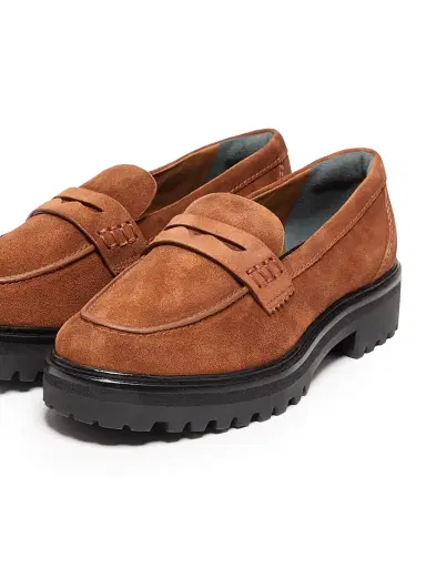 Reformation Women's Agathea 40MM Suede Lug-Sole Loafers - Cavalier Suede - Size 11 | Thumbnail 2 Reformation Women's Agathea 40MM Suede Lug-Sole Loafers - Cavalier Suede - Size 11 | Thumbnail 2