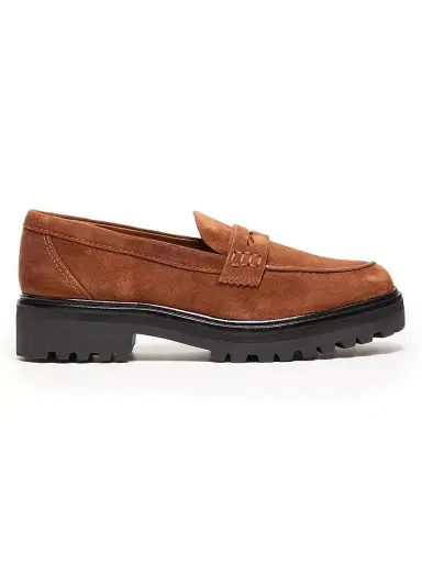 Reformation Women's Agathea 40MM Suede Lug-Sole Loafers - Cavalier Suede - Size 11 | Thumbnail 1 Reformation Women's Agathea 40MM Suede Lug-Sole Loafers - Cavalier Suede - Size 11 | Thumbnail 1