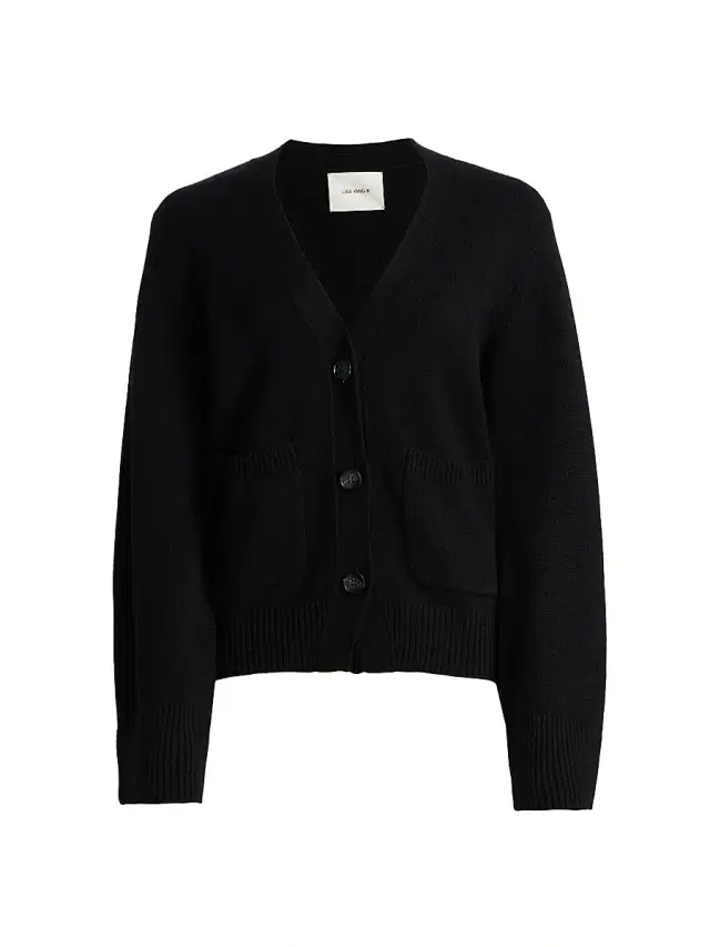 Lisa Yang Women's Danni Cashmere Relaxed-Fit Cardigan - Black