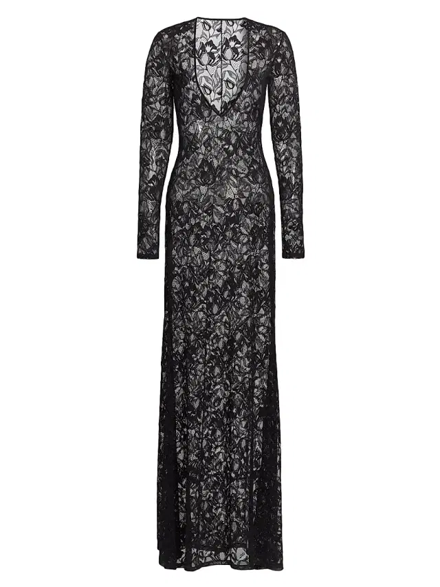 Women's Sophie Stretch Lace Maxi Dress - Black