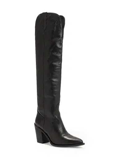 Partlow Women's Jojo 90MM Leather Knee-High Boots - Nero - Size 11 | Thumbnail 2 Partlow Women's Jojo 90MM Leather Knee-High Boots - Nero - Size 11 | Thumbnail 2