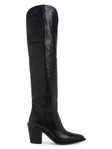 Partlow Women's Jojo 90MM Leather Knee-High Boots - Nero - Size 11 | Thumbnail 1 Partlow Women's Jojo 90MM Leather Knee-High Boots - Nero - Size 11 | Thumbnail 1