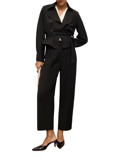 M.M.LaFleur Women's Arlo Breeze Pant Air Twill - Black | Thumbnail 4
