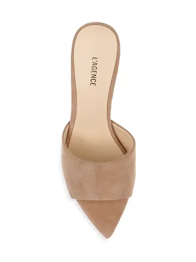 L'AGENCE Women's Lolita V Heeled Sandals - Cappucino | Thumbnail 5