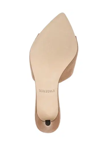 L'AGENCE Women's Lolita V Heeled Sandals - Cappucino | Thumbnail 6
