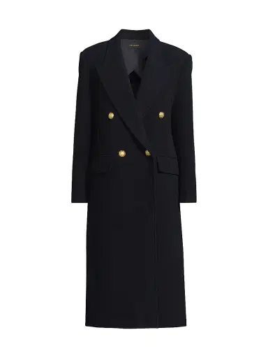 Kobi Halperin Women's Grayson Wool Double-Breasted Coat - Navy | Thumbnail 1