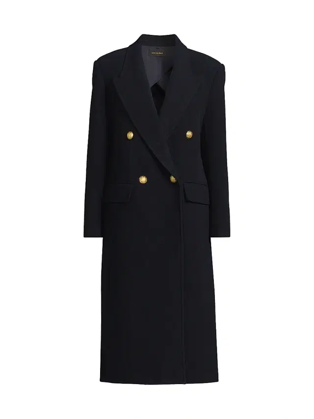 Kobi Halperin Women's Grayson Wool Double-Breasted Coat - Navy