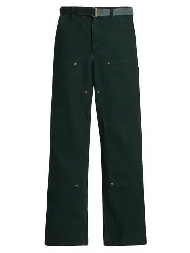 Sacai Men's x Carhartt WIP Duck Cotton Double-Knee Pants | Thumbnail 1 Sacai Men's x Carhartt WIP Duck Cotton Double-Knee Pants | Thumbnail 1