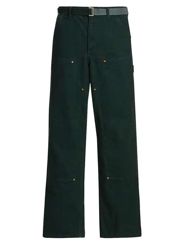 Men's Sacai x Carhartt WIP Duck Cotton Double-Knee Pants - Green