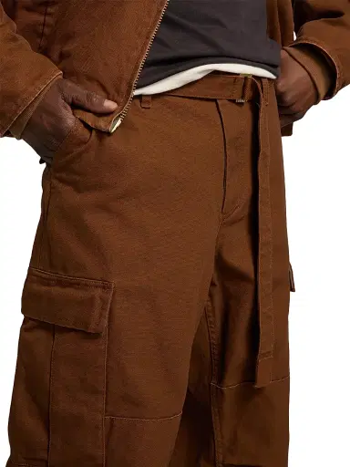 Sacai Men's x Carhartt WIP Duck Cargo Cotton Pants - Dark Beige - Size XL | Thumbnail 6