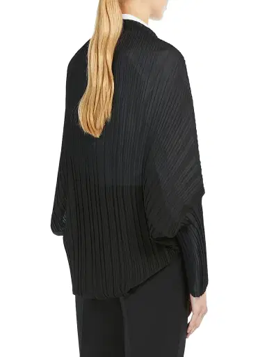 Max Mara Women's Pleated Fabric Shrug - Black | Thumbnail 3 Max Mara Women's Pleated Fabric Shrug - Black | Thumbnail 3