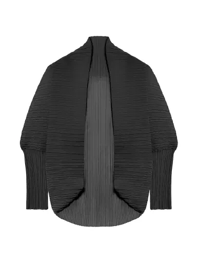 Max Mara Women's Pleated Fabric Shrug - Black | Thumbnail 1 Max Mara Women's Pleated Fabric Shrug - Black | Thumbnail 1