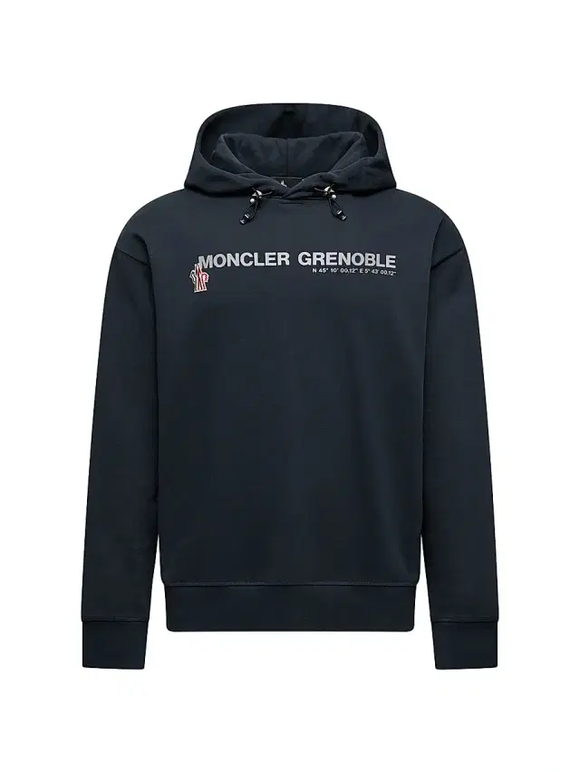 Moncler Grenoble Men's Hoodie in Cotton - Navy Blue
