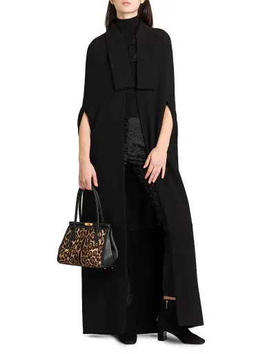 Dolce & Gabbana Women's Wool Long Coat - Nero - Size 10 | Thumbnail 2 Dolce & Gabbana Women's Wool Long Coat - Nero - Size 10 | Thumbnail 2