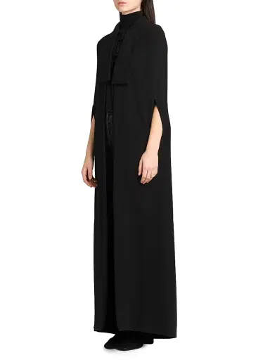 Dolce & Gabbana Women's Wool Long Coat - Nero - Size 10 | Thumbnail 4 Dolce & Gabbana Women's Wool Long Coat - Nero - Size 10 | Thumbnail 4