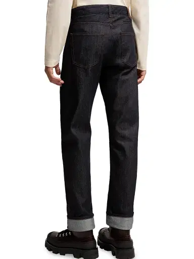Moncler Men's Straight Leg Jeans - Denim Blue | Thumbnail 3 Moncler Men's Straight Leg Jeans - Denim Blue | Thumbnail 3