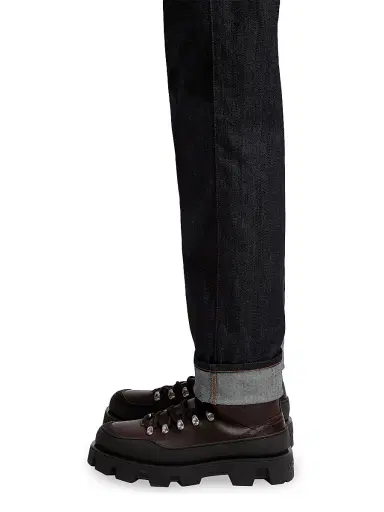 Moncler Men's Straight Leg Jeans - Denim Blue | Thumbnail 4 Moncler Men's Straight Leg Jeans - Denim Blue | Thumbnail 4