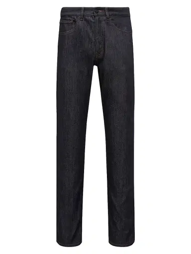 Moncler Men's Straight Leg Jeans - Denim Blue | Thumbnail 1 Moncler Men's Straight Leg Jeans - Denim Blue | Thumbnail 1