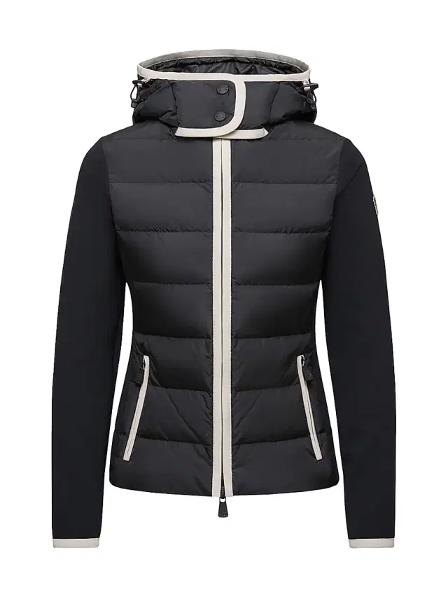 Women's Down-Filled Hoodie Coat - Black