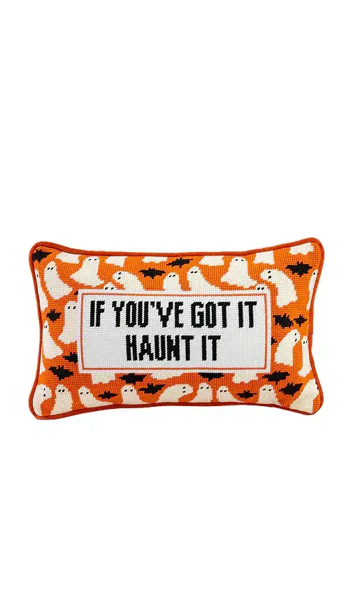 Furbish Studio Haunt It Needlepoint Pillow