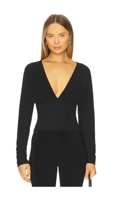 superdown Cece Dolman Sleeve Top In Black | Thumbnail 1