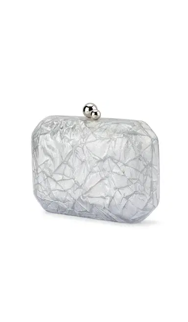 olga berg Mateo Metallic Clutch | Thumbnail 2 olga berg Mateo Metallic Clutch | Thumbnail 2