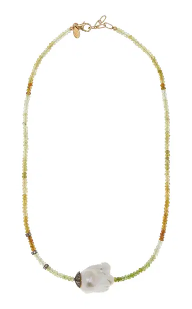 Joie DiGiovanni Grossover Ombre Garnet Diamond Baroque Pearl Necklace | Thumbnail 4