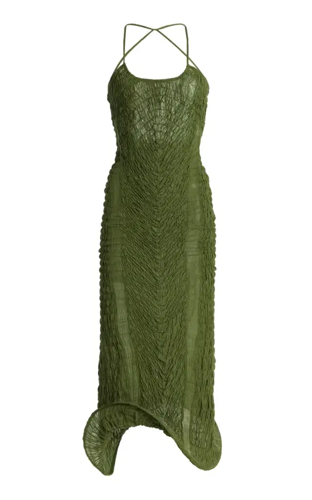 TG Botanical Wendy Shirred Cotton Midi Dress