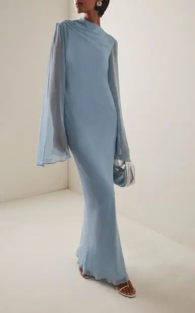 De La Vali Exclusive Olas Satin Maxi Dress | Thumbnail 2 De La Vali Exclusive Olas Satin Maxi Dress | Thumbnail 2