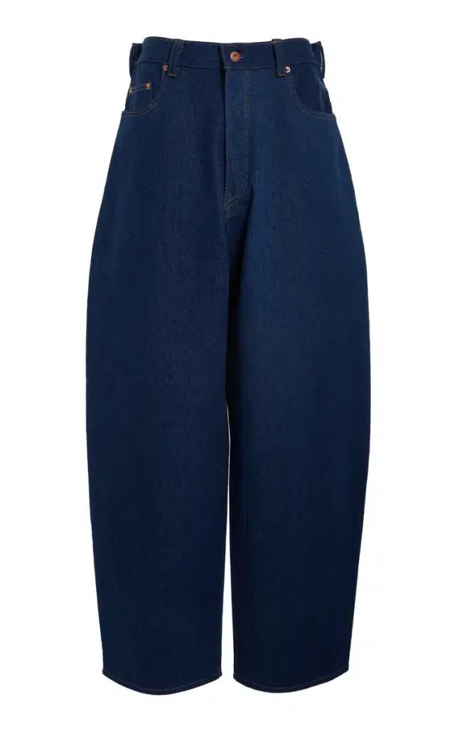 Ivy Rigid Low-Rise Barrel-Leg Jeans