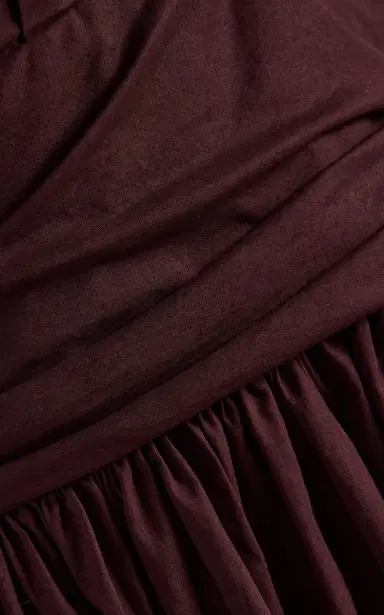 Matteau Plunge Cotton Maxi Halter Dress | Thumbnail 5
