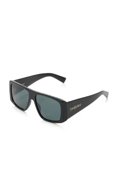 Saint Laurent Mask-Frame Acetate Sunglasses | Thumbnail 3